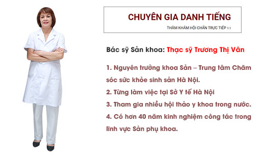 Phòng khám phụ khoa uy tín của bác sĩ Trương Thị Vân