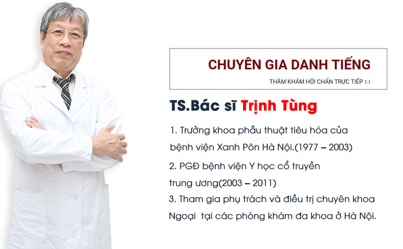 Bác sĩ chuyên khoa điều trị bệnh trĩ Trịnh Tùng
